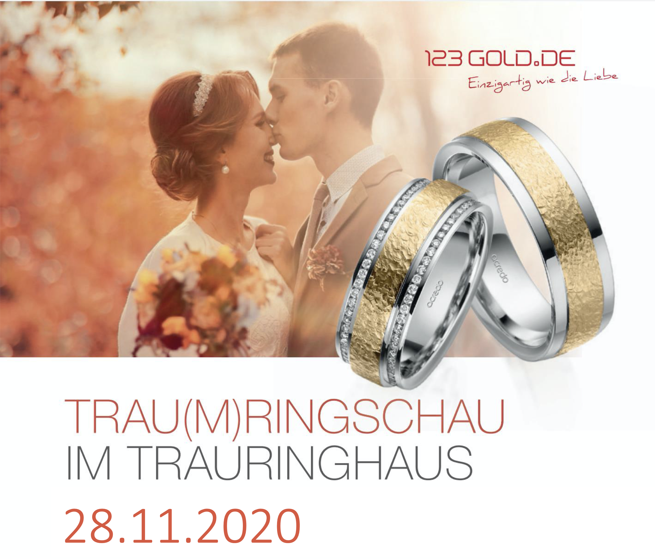 Hochzeitsmesse, Leipziger Landhochzeit, Hausmesse, Trauringhaus, Eheringe, Trauringe, Verlobungsringe, Rabatt, Brautpaar, 123gold